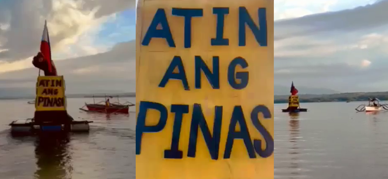 Mga mangingisda naglagay ng Giant Buoy floating device sa San Salvador ...