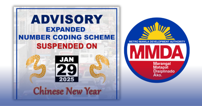 MMDA, sinuspinde ang number coding bukas sa pagdiriwang ng Chinese New Year
