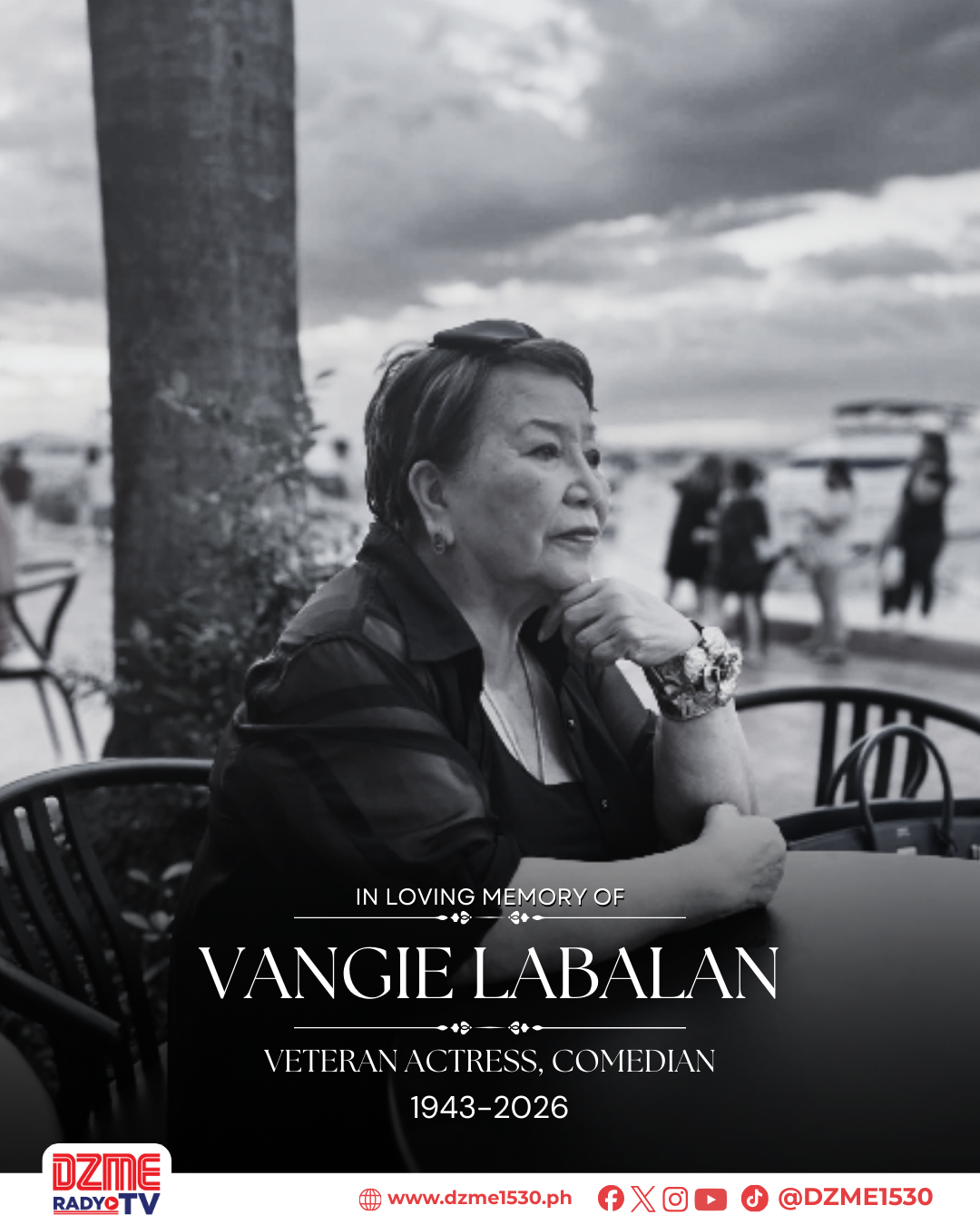 VETERAN ACTRESS VANGIE LABALAN, PUMANAW SA EDAD NA 83