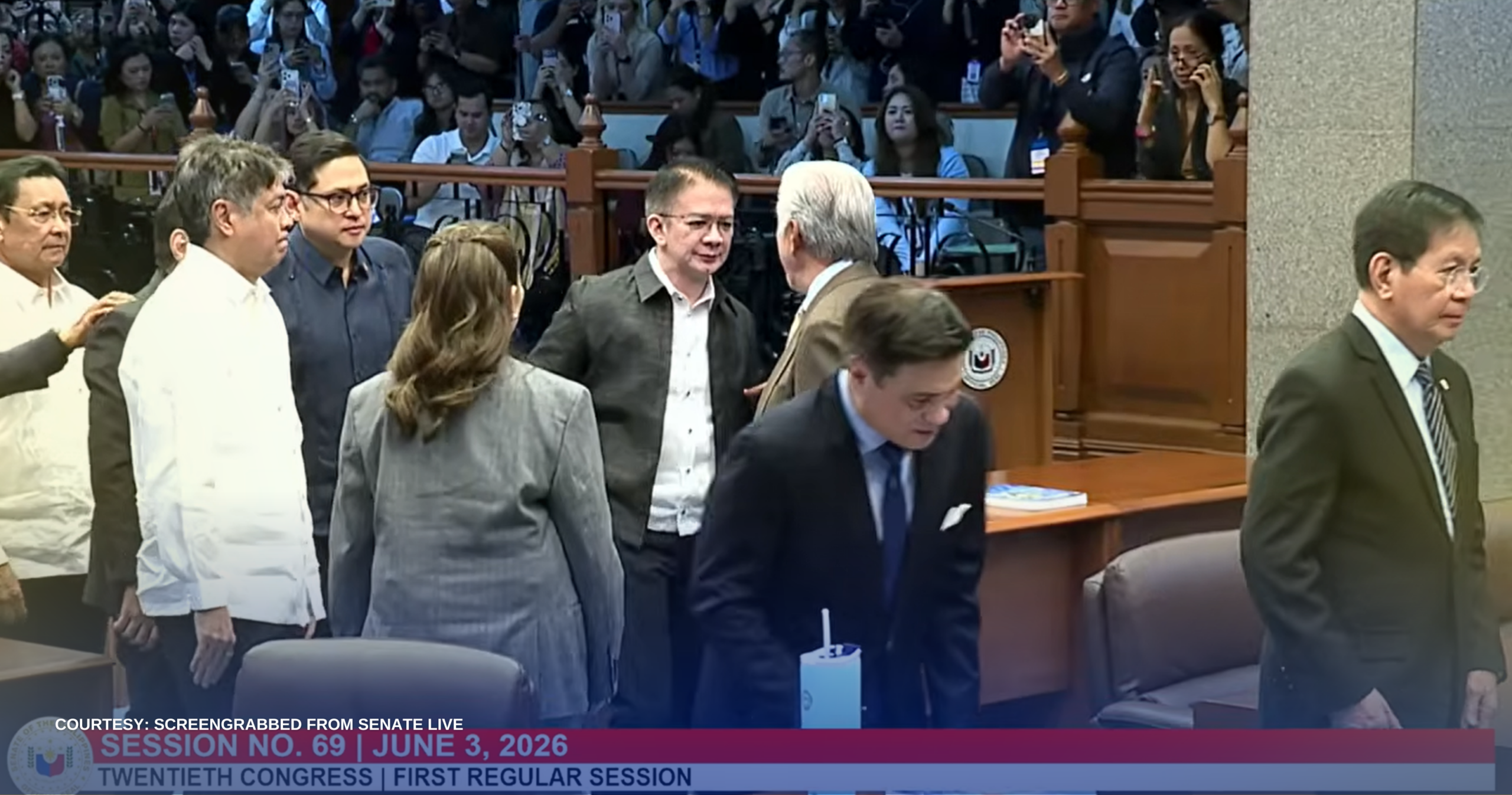 HULING ARAW NG SESYON SA SENADO, UMARANGKADA SA BIGLANG PAGDATING NI SEN. CHIZ ESCUDERO