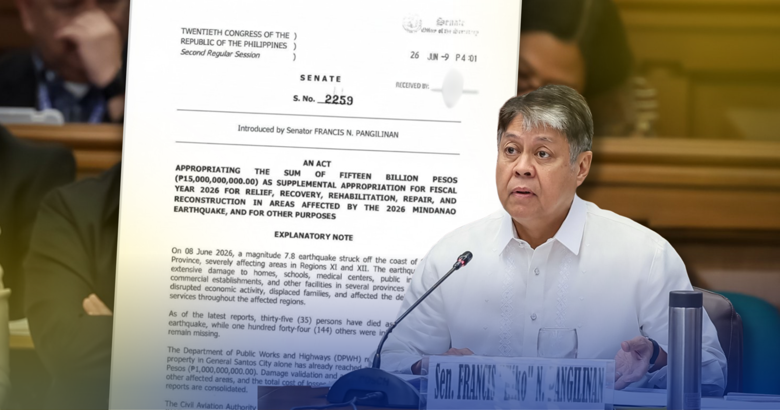 P15 BILLION NA SUPPLEMENTAL BUDGET, IGINIIT PARA SA MINDANAO