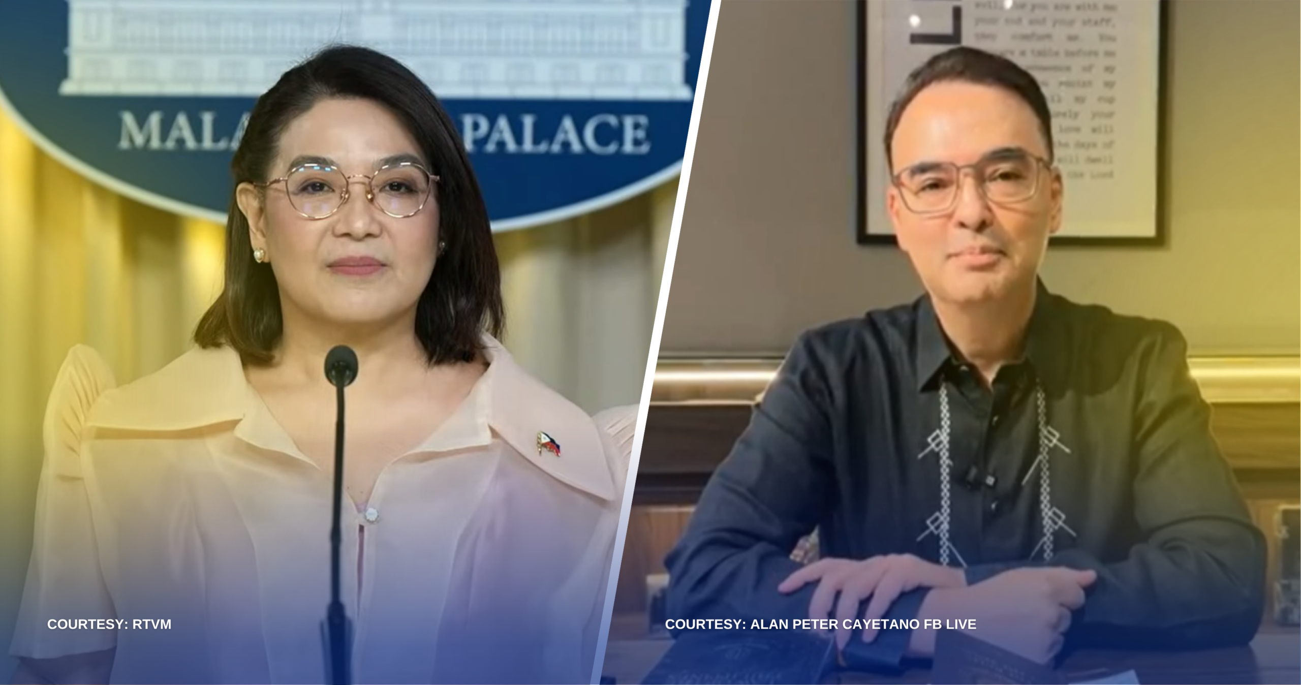 PALASYO, NANAWAGAN KAY SEN. ALAN CAYETANO NA HUWAG UMAKTONG BIKTIMA