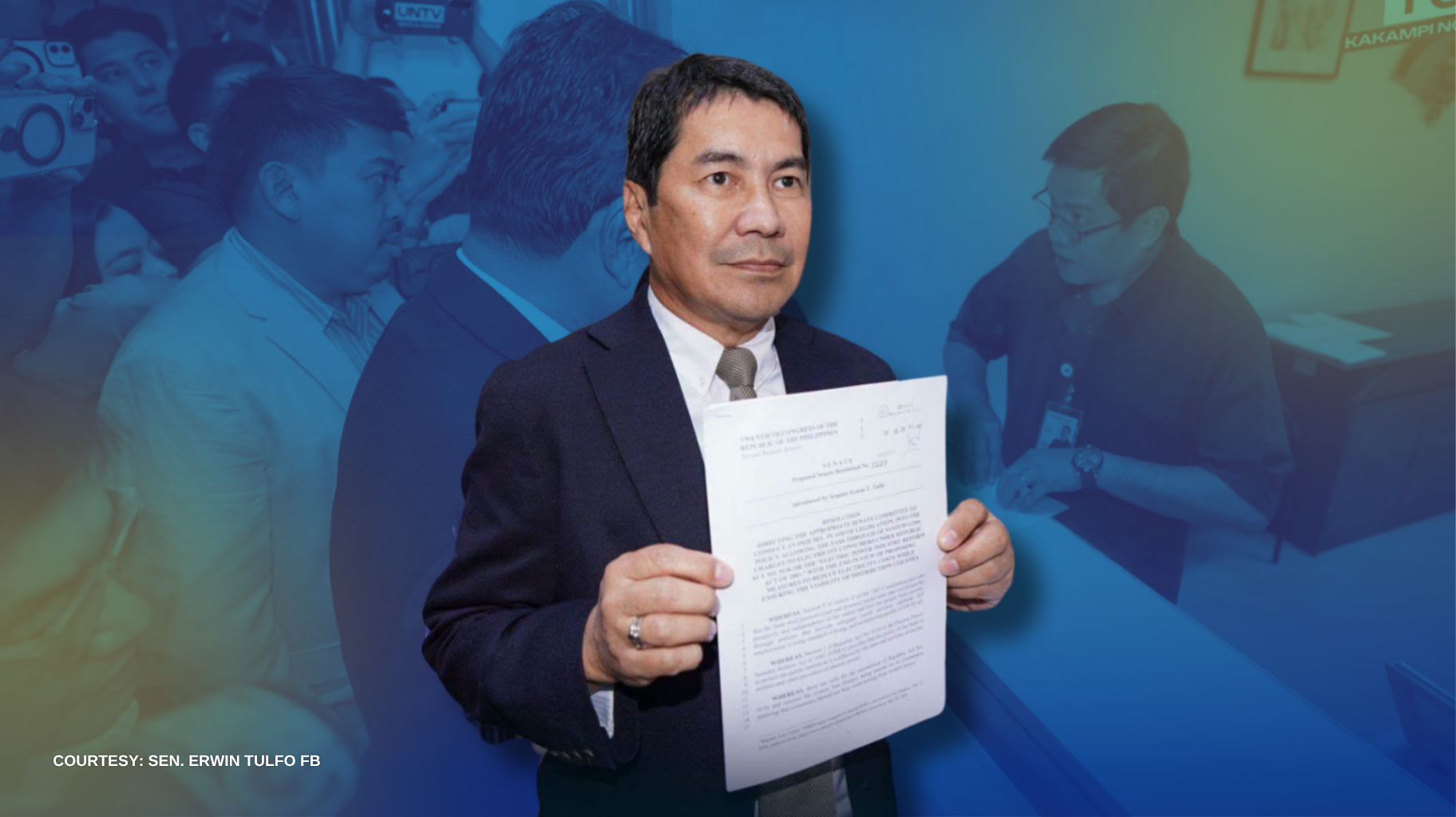 MGA PANUKALA AT RESOLUSYON PARA MAIBABA ANG SINGIL SA KURYENTE, INIHAIN SA SENADO