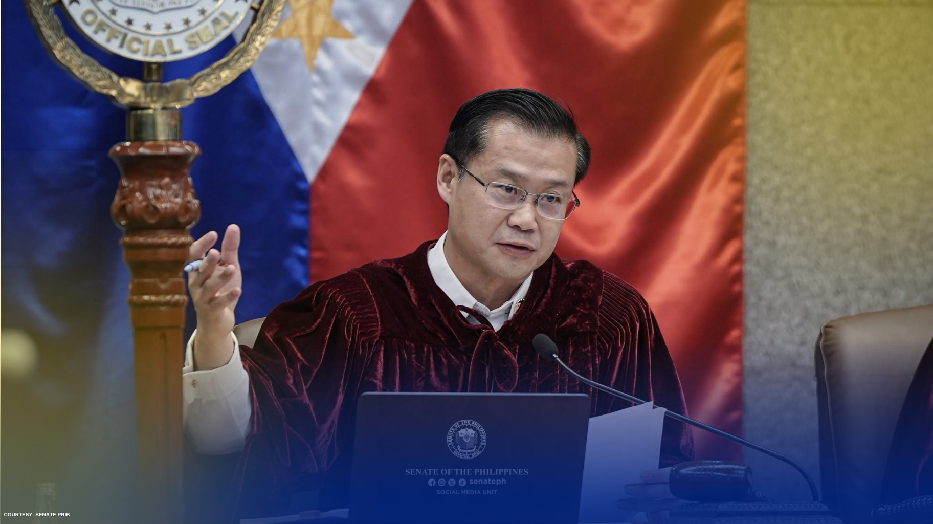 SENATE PRESIDENT GATCHALIAN, BUKAS SA PAGLILIPAT NG ORAS NG IMPEACHMENT TRIAL