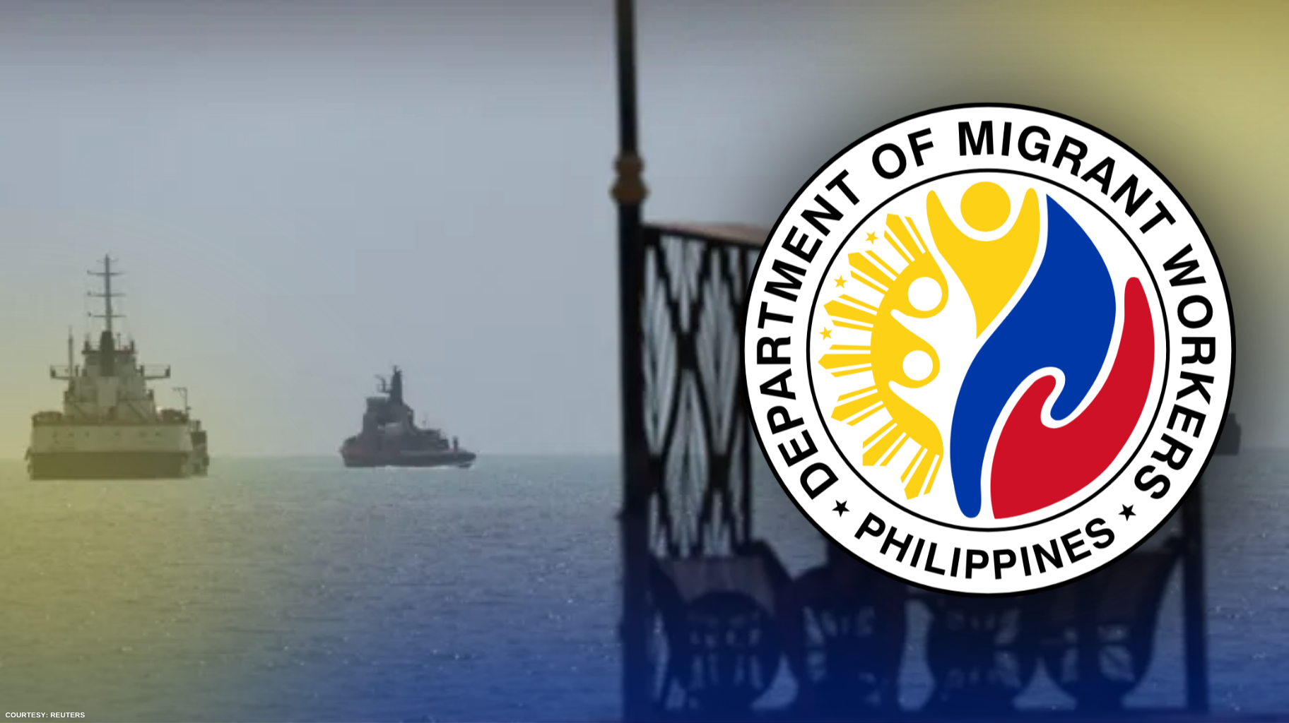 DALAWANG PINOY SEAFARERS, NASAWI SA PAG-ATAKE SA STRAIT OF HORMUZ; LABING APAT NA IBA PA, LIGTAS, AYON SA DMW