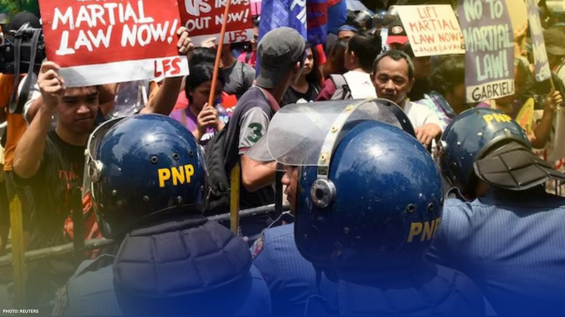 MGA MAGSASAGAWA NG KILOS PROTESTA SA PAGGUNITA SA MARTIAL LAW DECLARATION, HINIMOK NA IWASAN ANG KARAHASAN