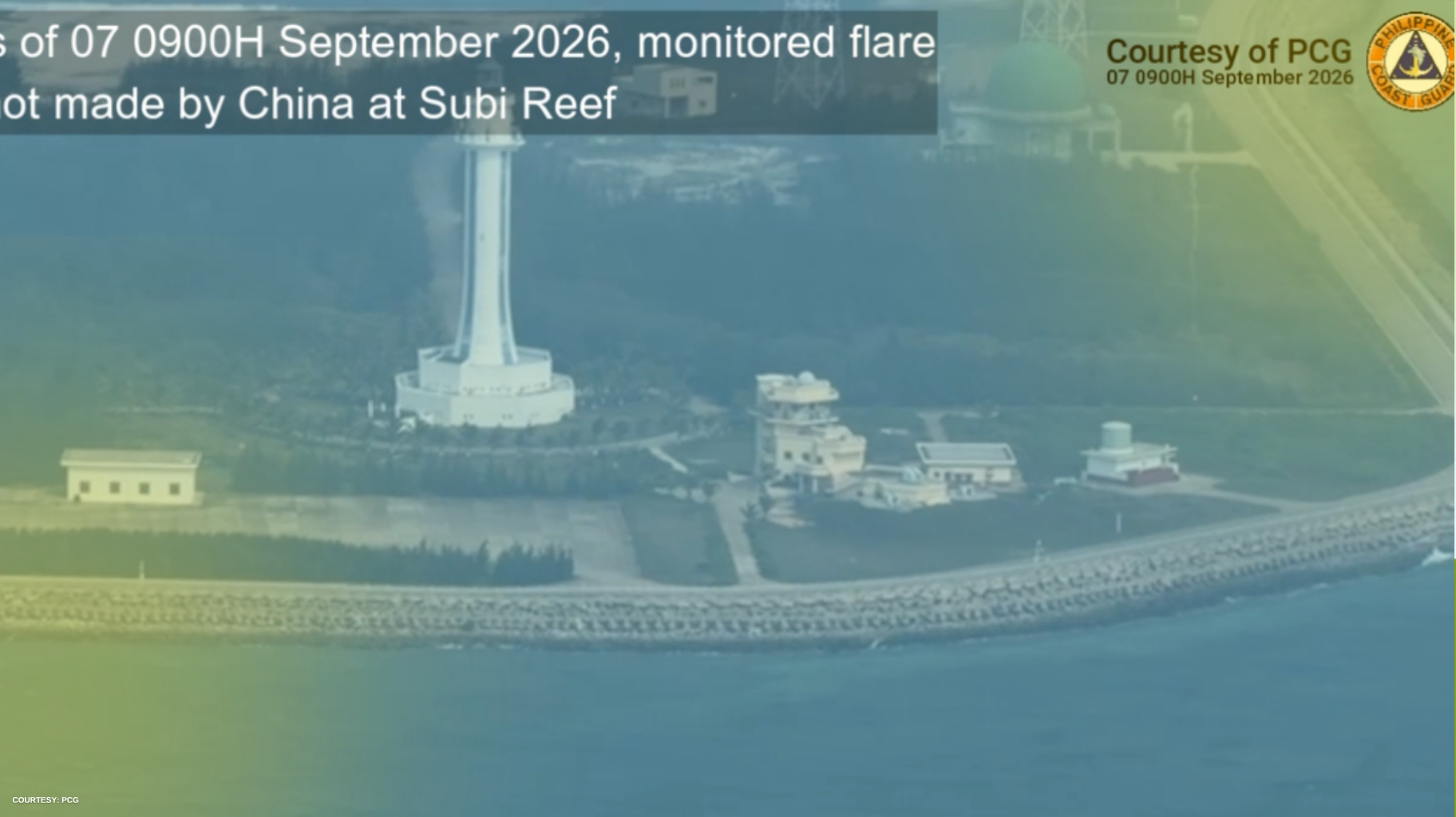 UNARMED CUSTOMS AIRCRAFT, PINUNTIRYA NG FLARES NG CHINESE FORCES SA KALAYAAN ISLAND GROUP